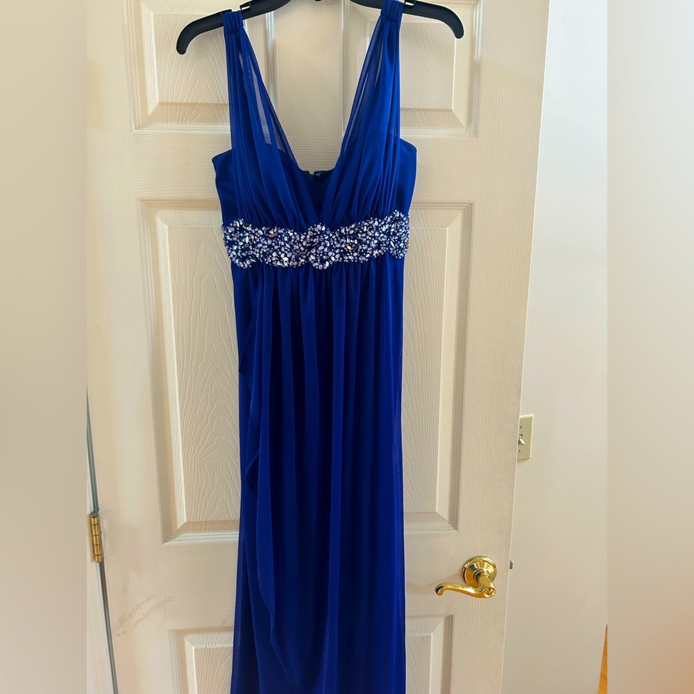Cobalt blue gown